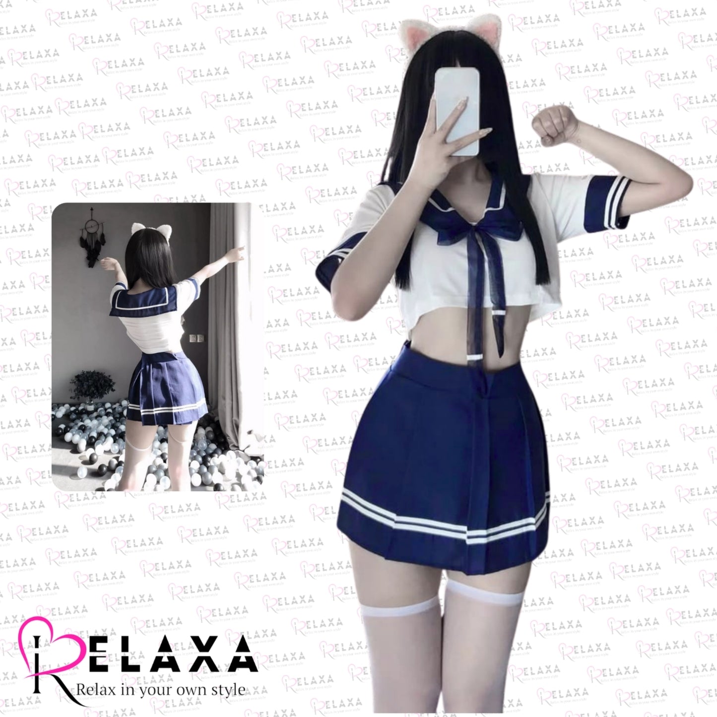 Relaxa Cute School Girl Cosplay Set