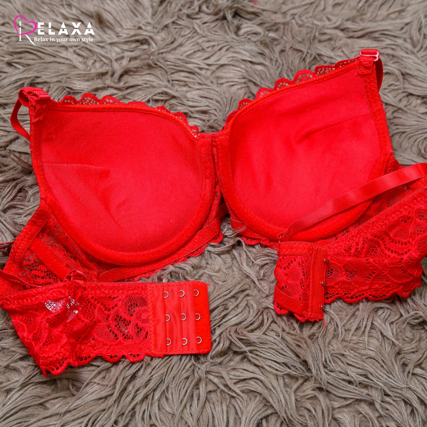 Bridal Lacy Net Bra Set (Imported)