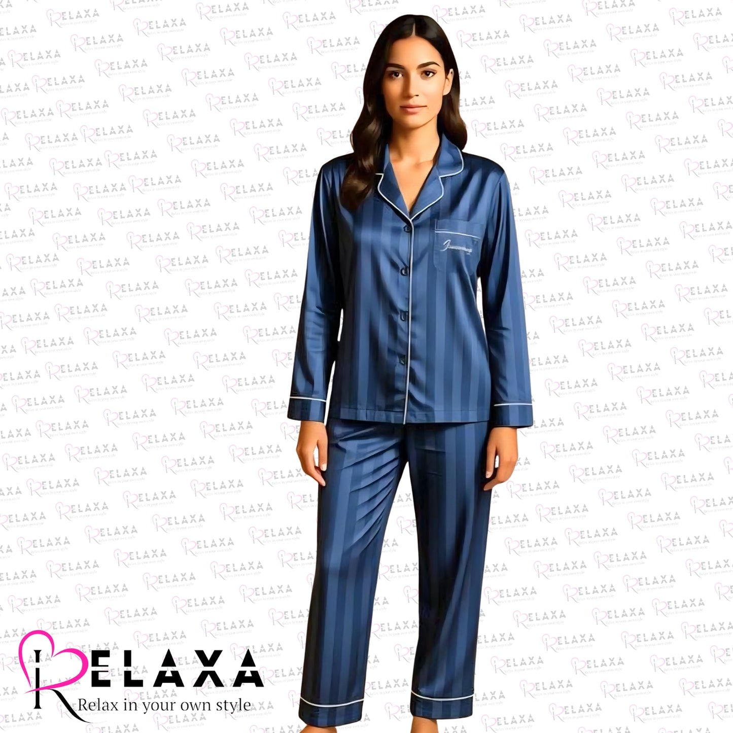 Blue Women Night PJ Set (China Import)