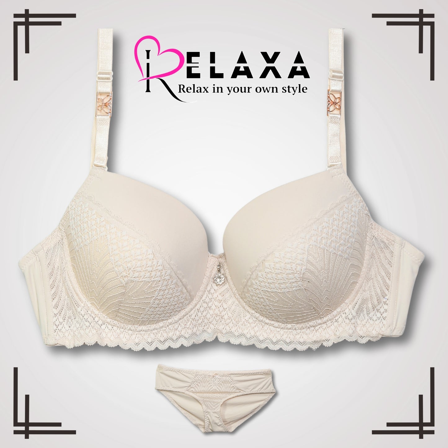 Premium Lacy Net Bra Panty Set