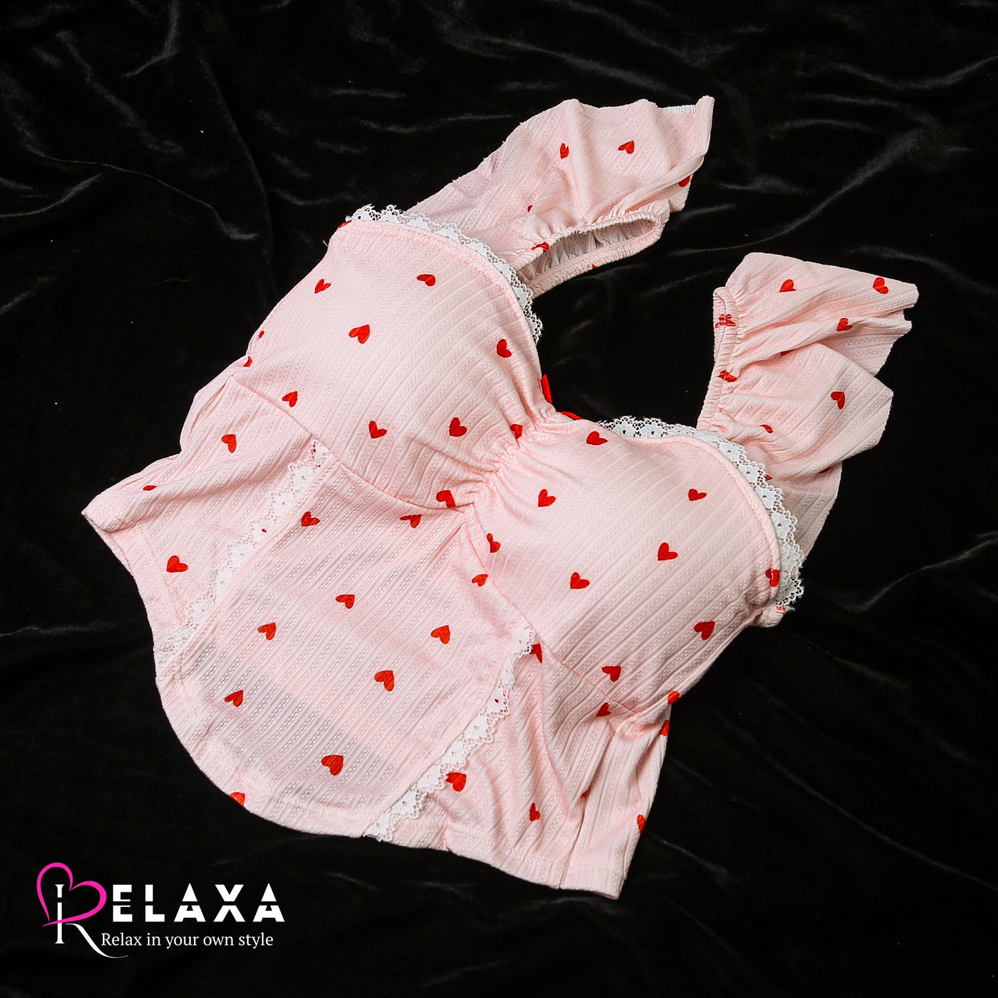 Heart Printed Thinpad Bralette (Branded)