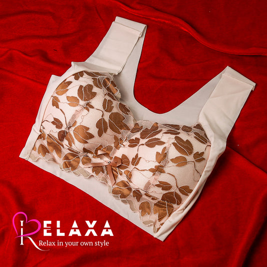 Thai Stuff Floral Net Thinpad Bra