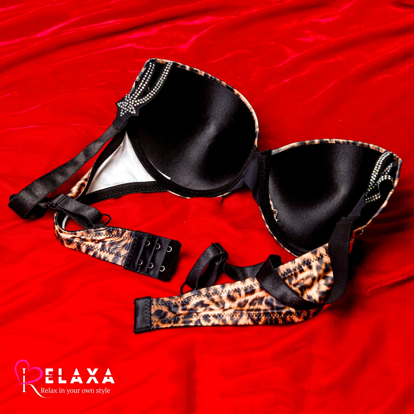 VS Star Beaded Strap Cheetah Print (Branded)