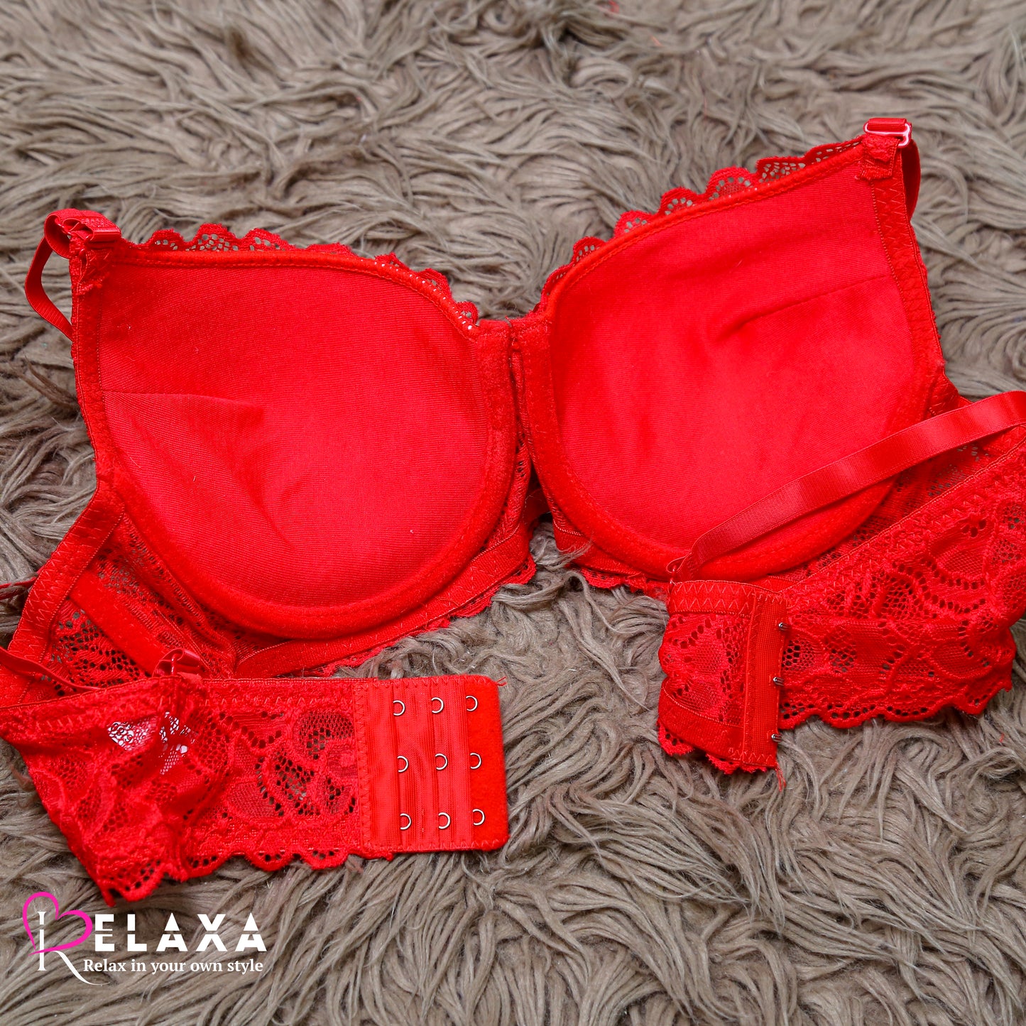 Bridal Lacy Net Bra Set (Imported)