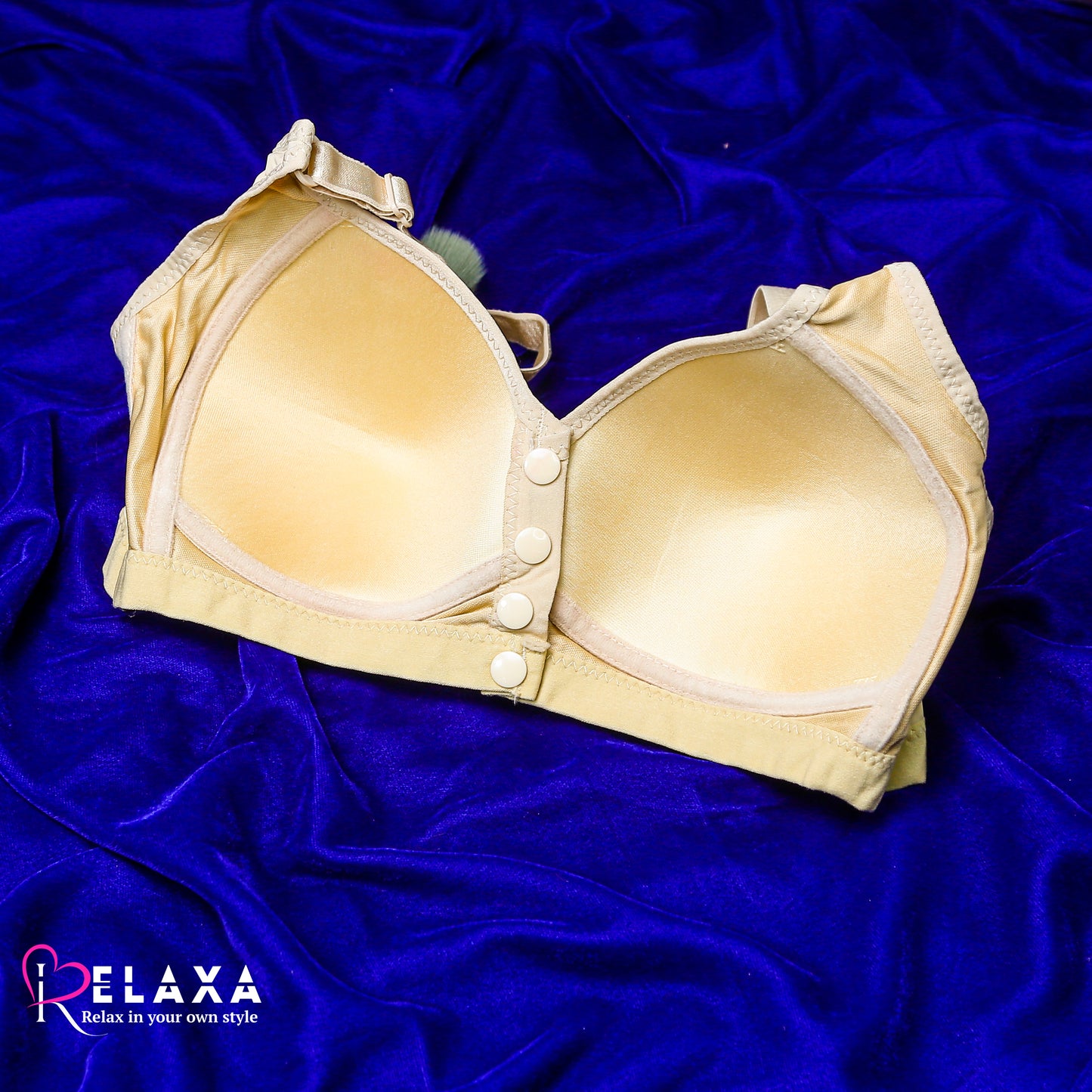 Front Open Button Paded Bra