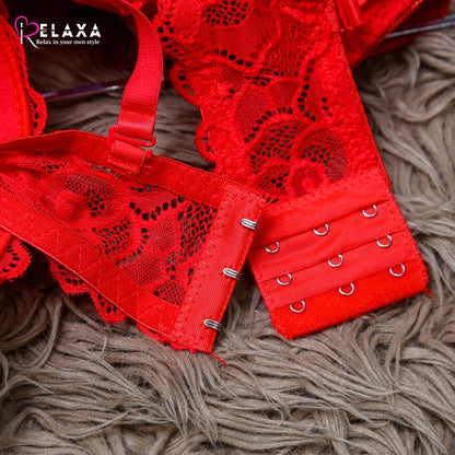 Bridal Lacy Net Bra Set (Imported)