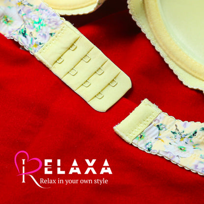 Floral Printed Seamless Single Padded Bra