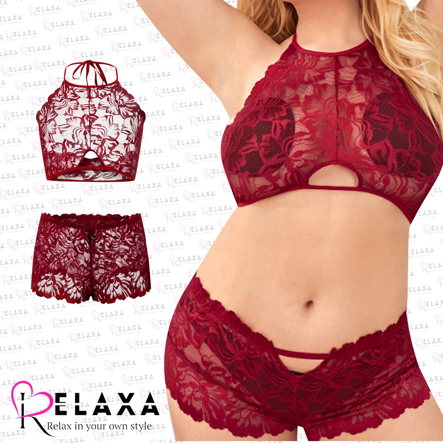 Premium Floral Net Lingerie (Branded)