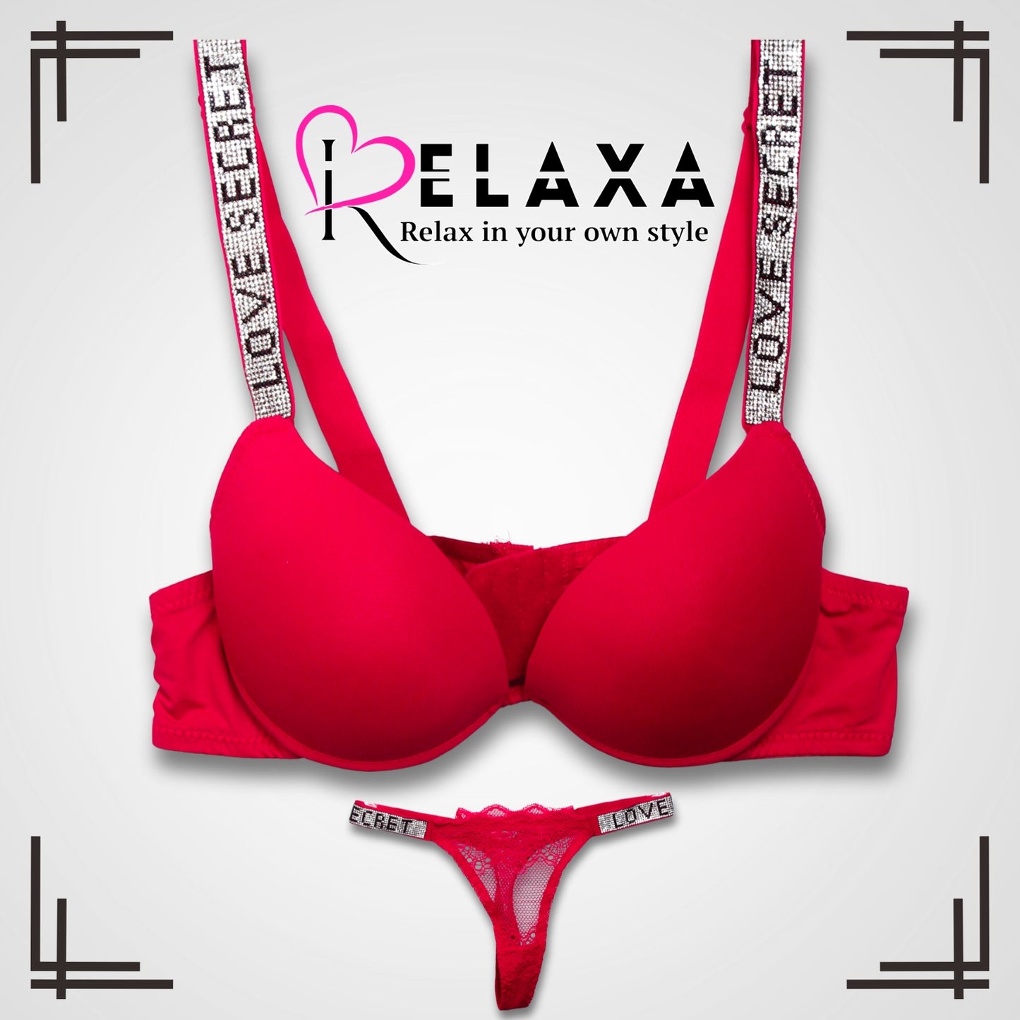 Love Secret Beaded Bra Set (Imported)