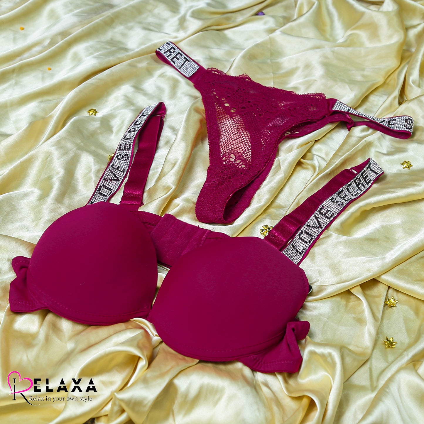 Love Secret Beaded Bra Set (Imported)