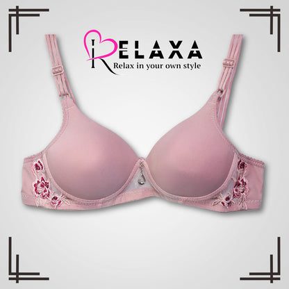 Side Floral Net Paded Bra