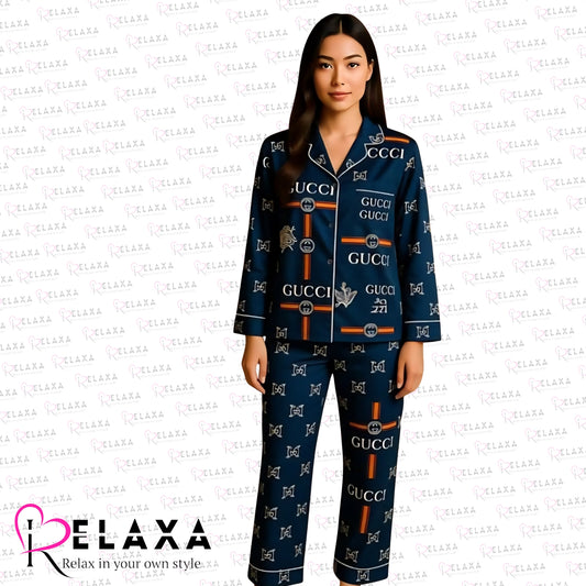 Gucci Women PJ Night Set Blue (China Import)