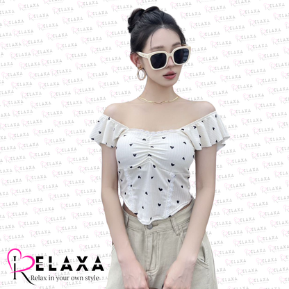 Heart Printed Thinpad Bralette (Branded)