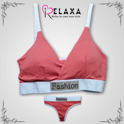 Fashion Thinpad Teen Bra Panty Set