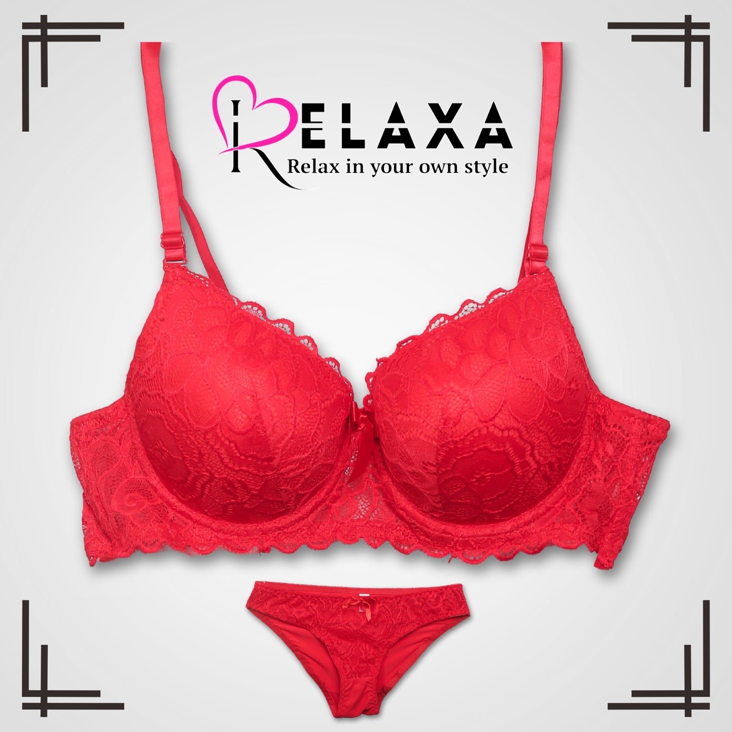 Bridal Lacy Net Bra Set (Imported)