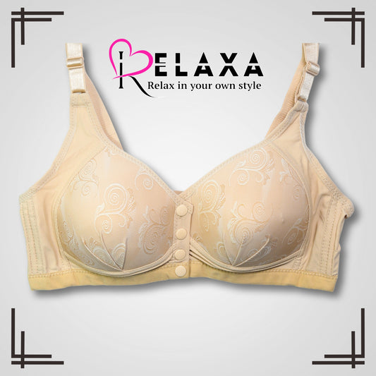 Front Open Button Paded Bra