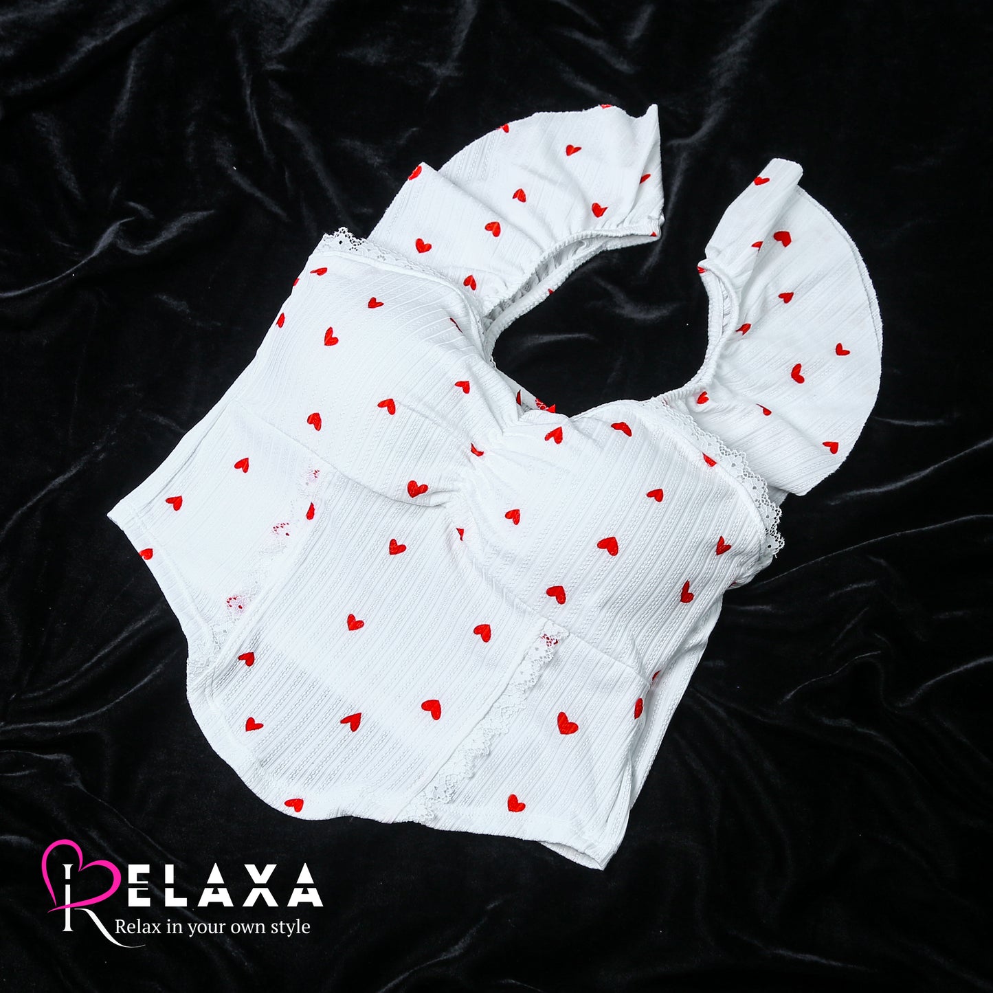 Heart Printed Thinpad Bralette (Branded)