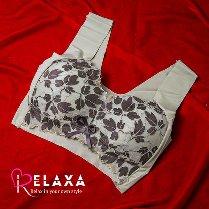 Thai Stuff Floral Net Thinpad Bra