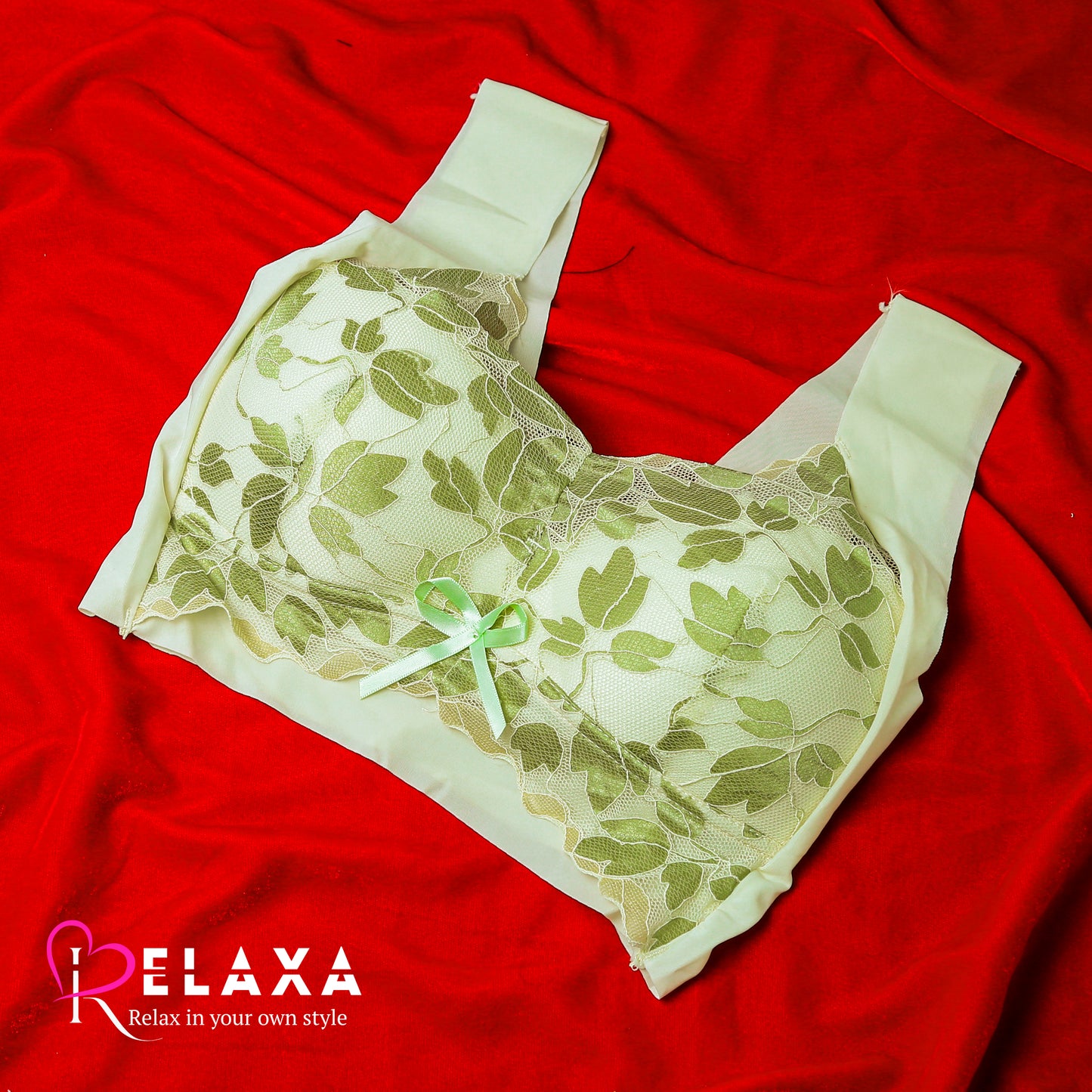 Thai Stuff Floral Net Thinpad Bra