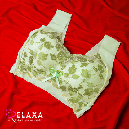 Thai Stuff Floral Net Thinpad Bra