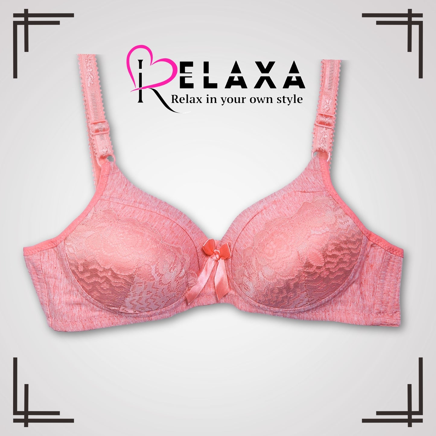 Thin Pad Floral Net Bra