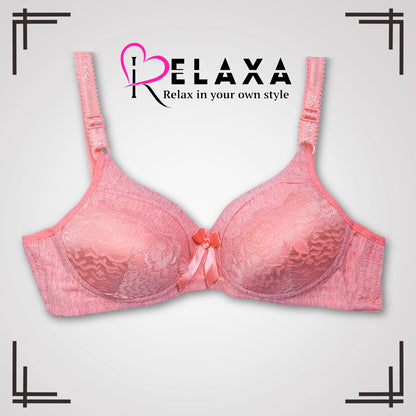 Thin Pad Floral Net Bra