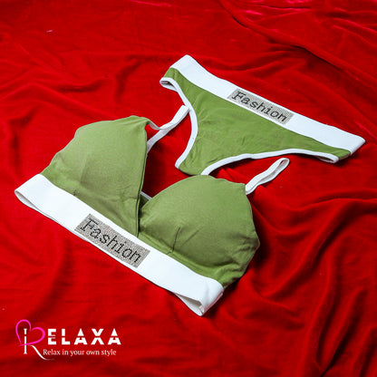 Fashion Thinpad Teen Bra Panty Set