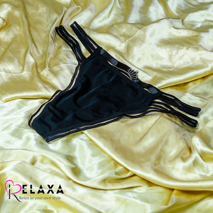 Net Crown Buckle Bikini Styled Seductive Panty