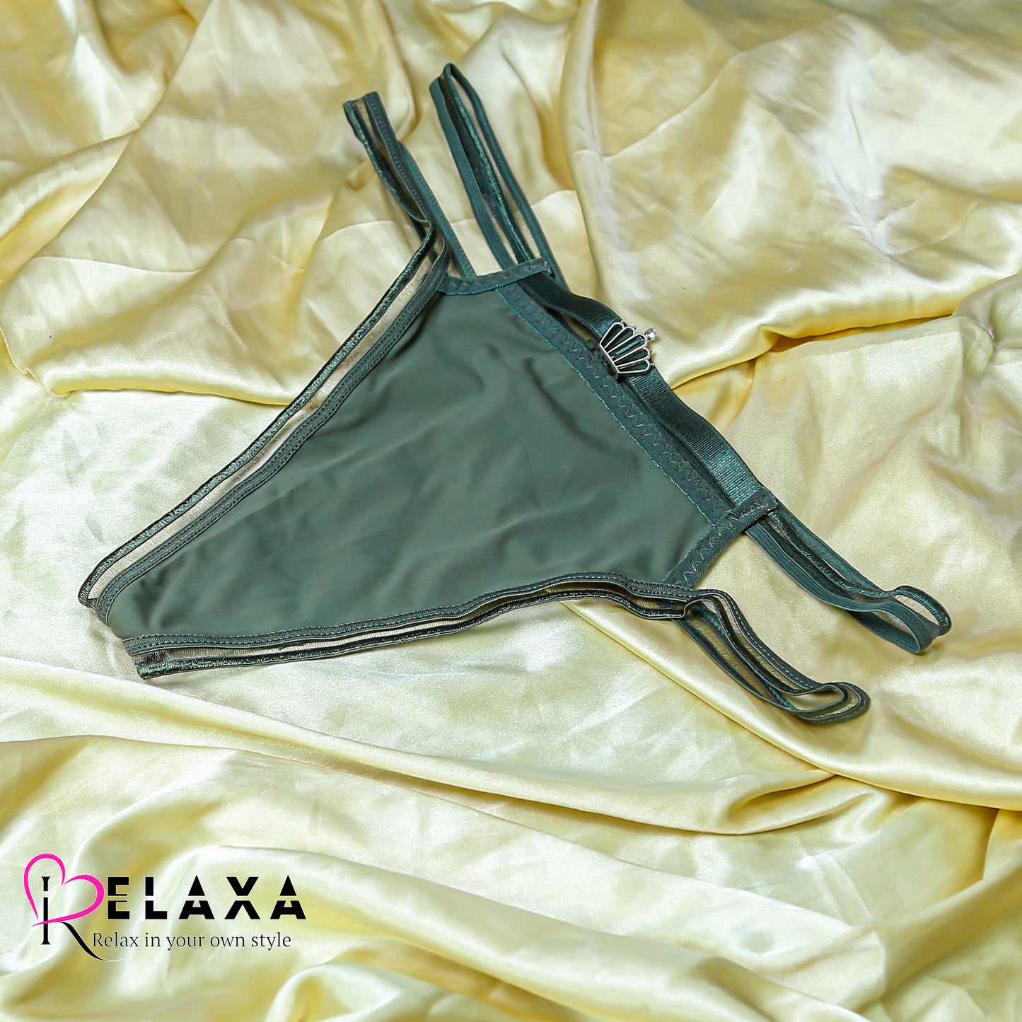 Net Crown Buckle Bikini Styled Seductive Panty