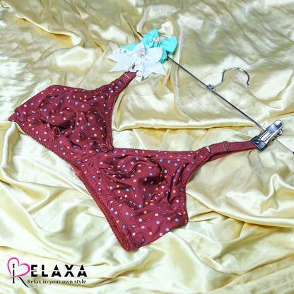 Relaxa Smooth Doted Print Bra