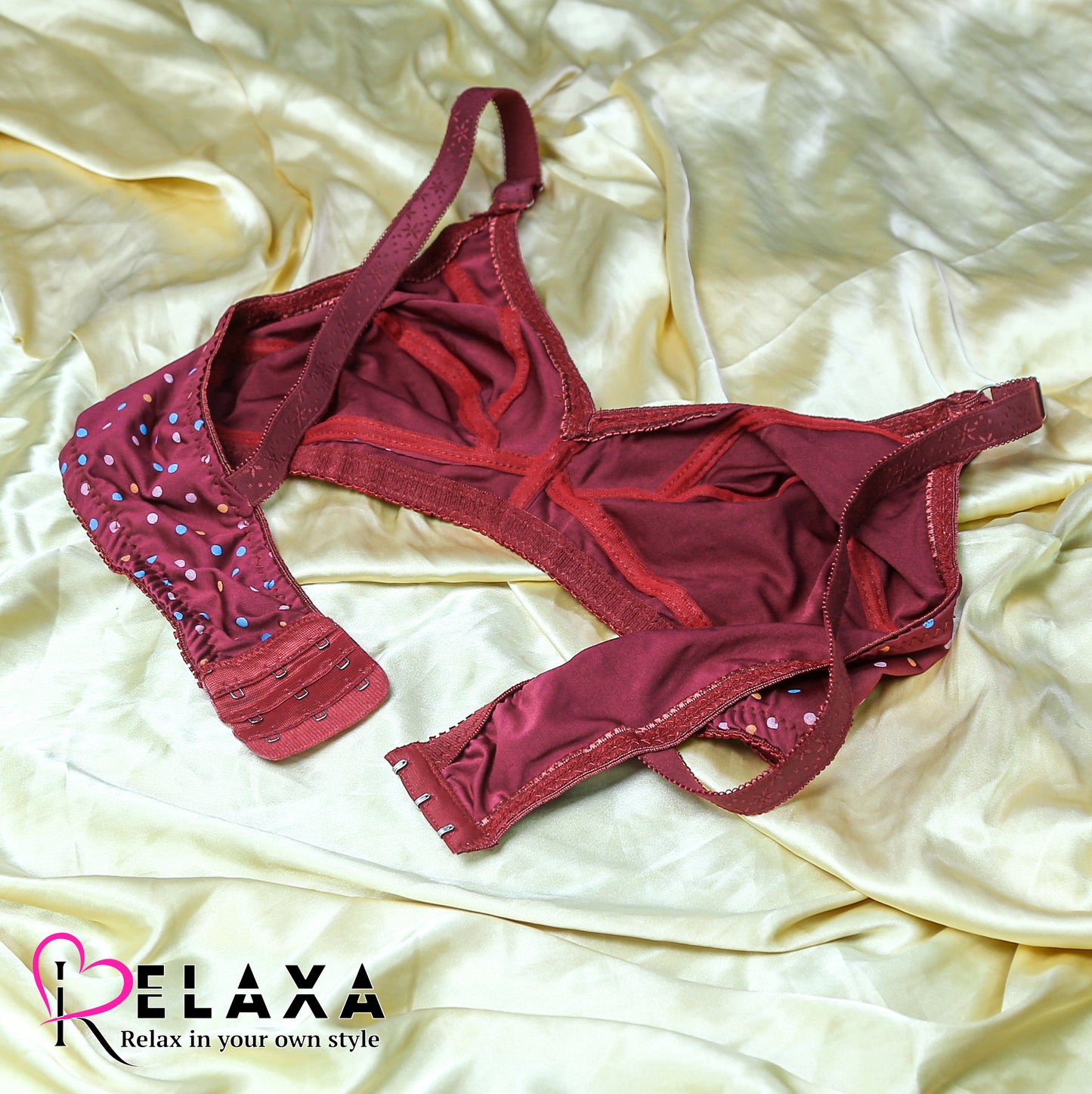 Relaxa Smooth Doted Print Bra