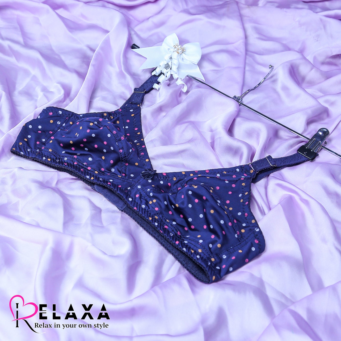 Relaxa Smooth Doted Print Bra