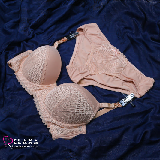 Premium Lacy Net Bra Panty Set