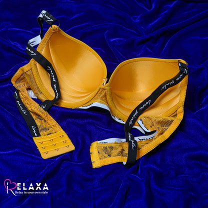 Branded Love Strap Padded Bra