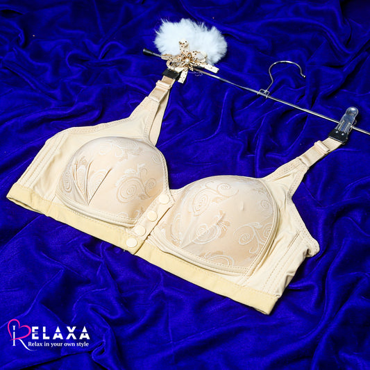 Front Open Button Paded Bra