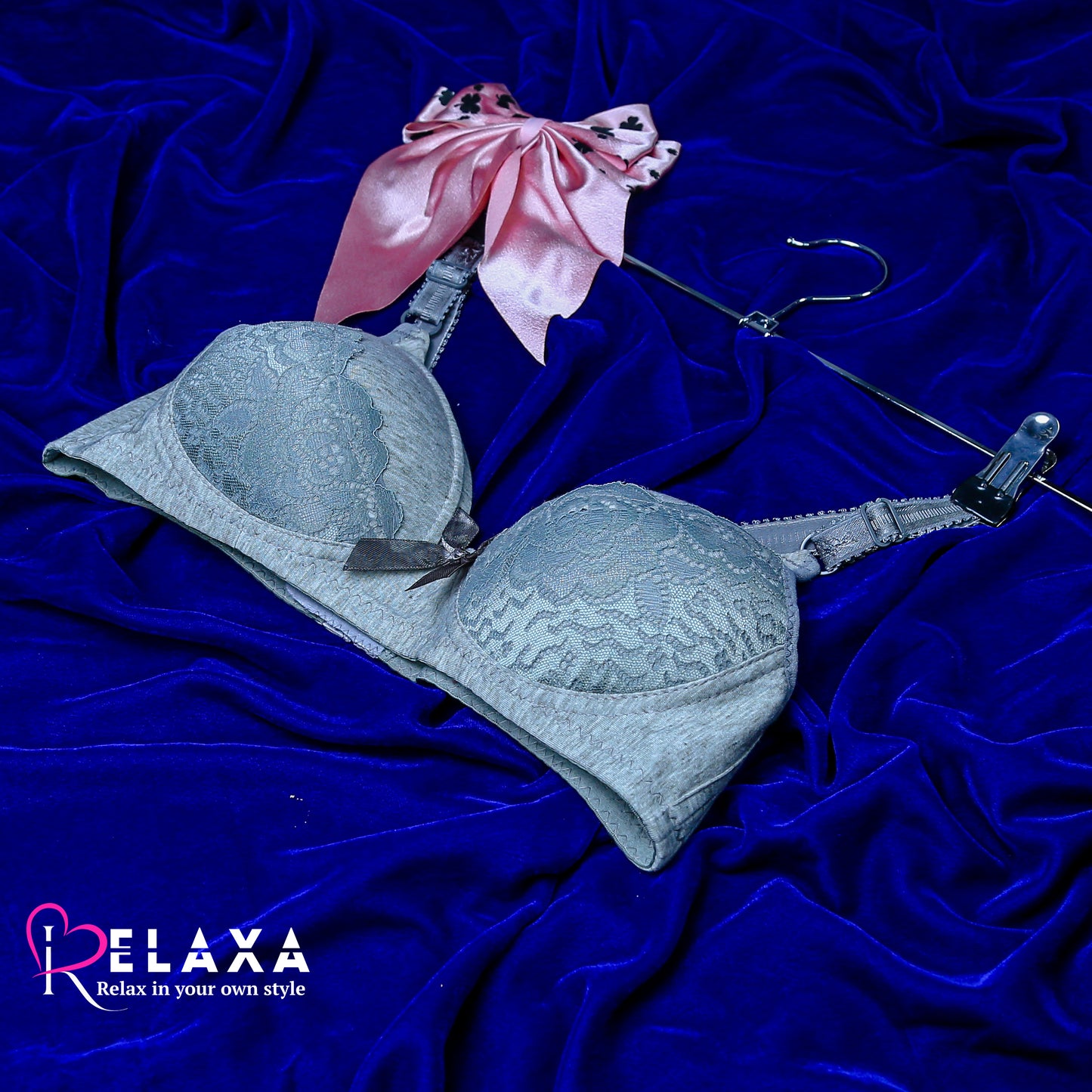 Thin Pad Floral Net Bra