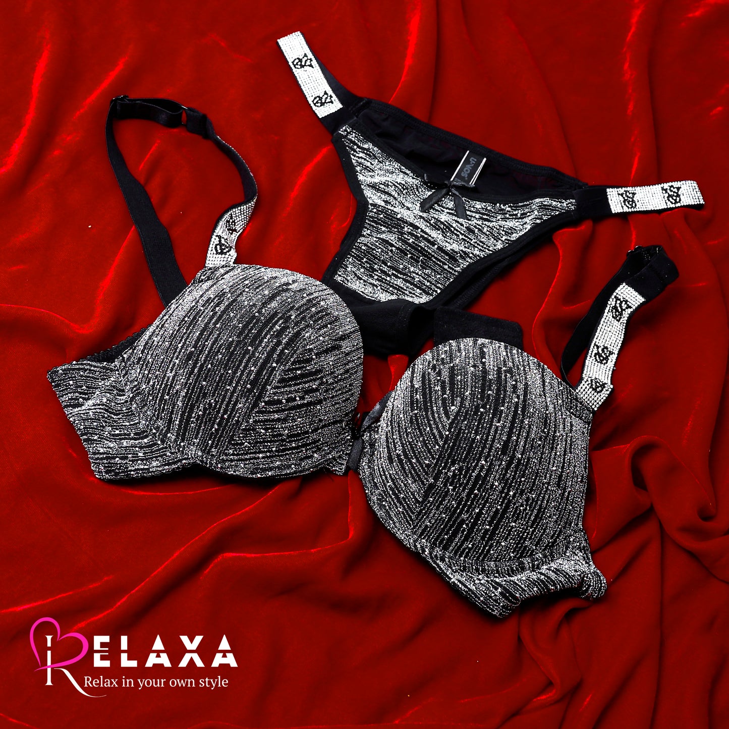 Victoria's Secret Beaded Pushup Bra Set