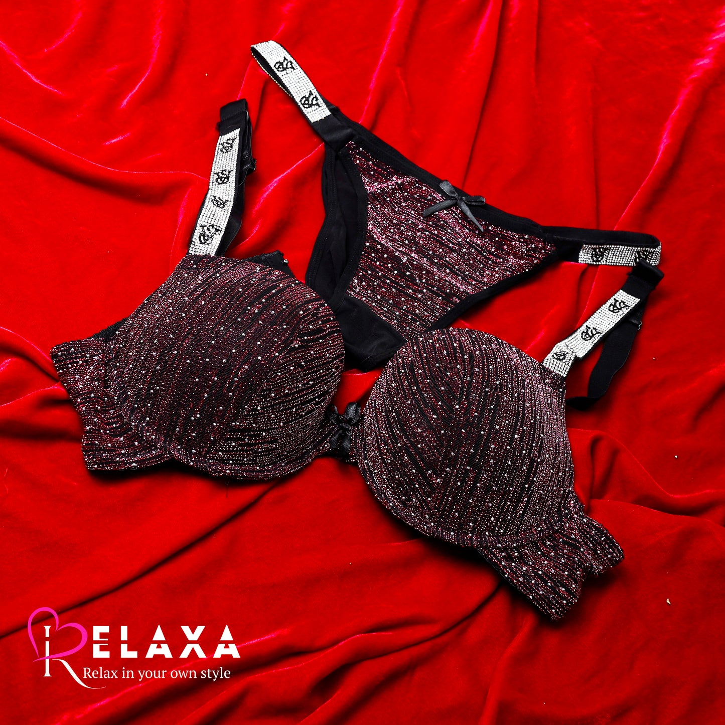 Victoria's Secret Beaded Pushup Bra Set